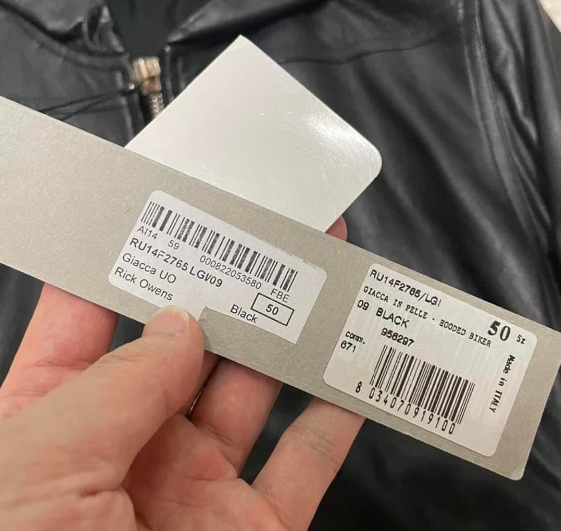 릭오웬스 가죽후드집업 바이커 레더 자켓 상품이미지5