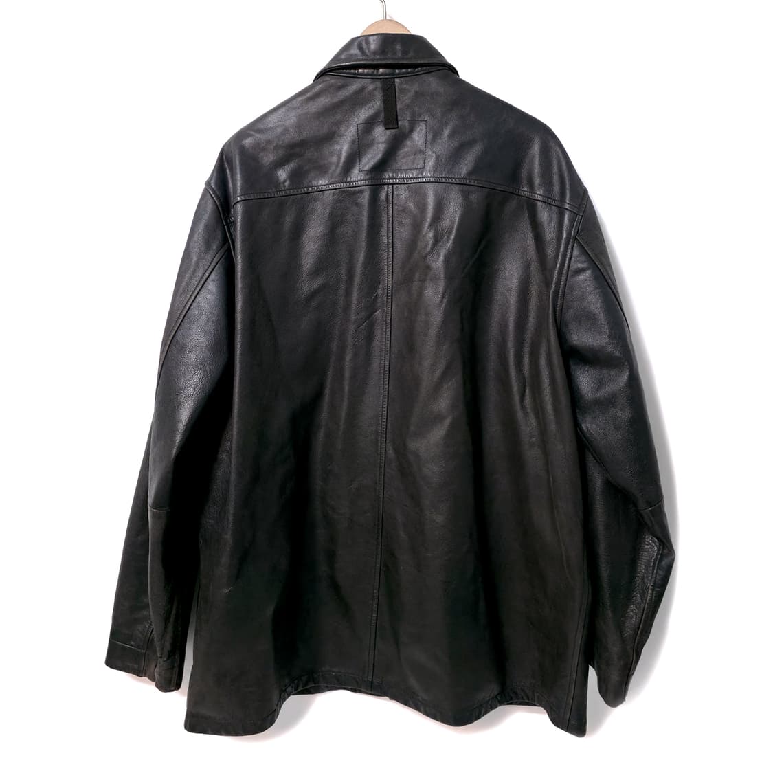 [XL] 90s 갭 레더 카 코트 다크 브라운 상품이미지2