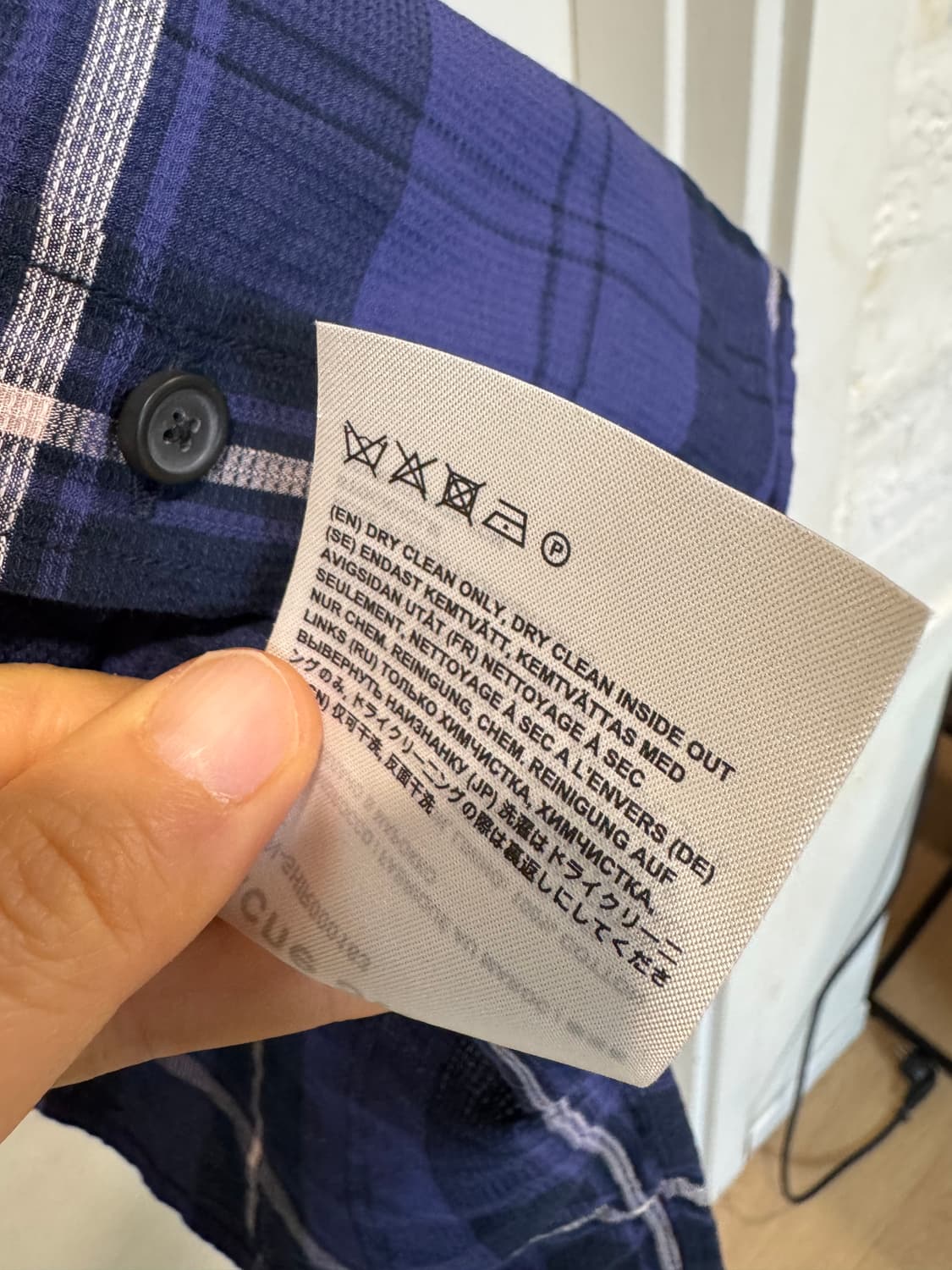 아크네스튜디오 반팔 체크 셔츠 상품이미지7