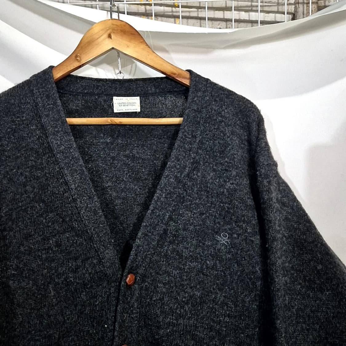 베네통 퓨어 세틀랜드 가디건 상품이미지2
