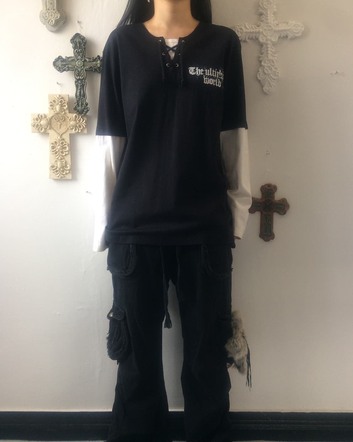 Dig deep lace up point layered sleeve 상품이미지7