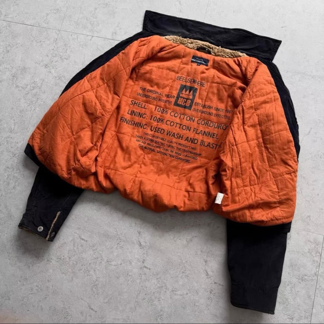 00s 빈티지 셰르파 칼라 코듀로이 숏 자켓 상품이미지2