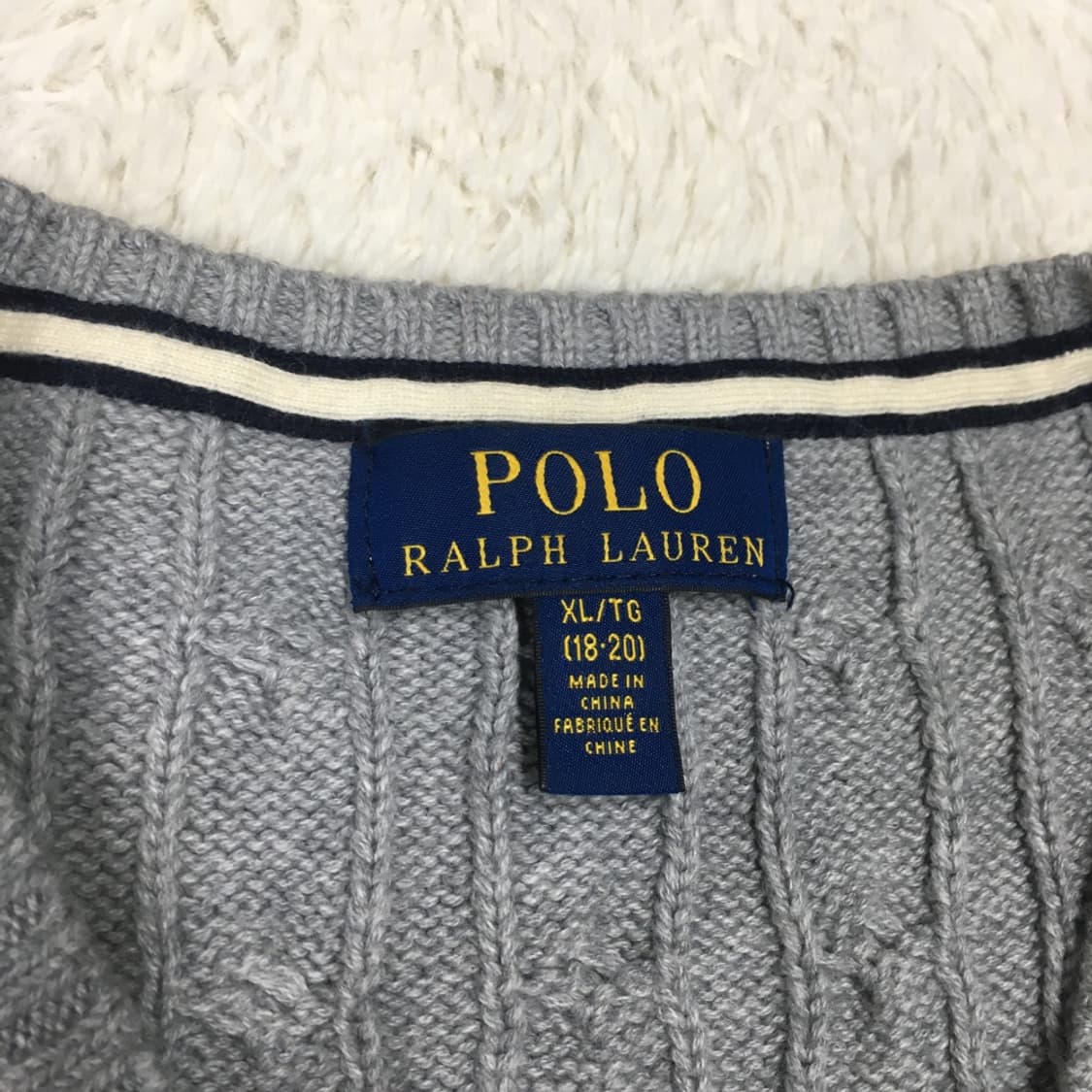 폴로 여성 꽈배기 니트 조끼 CC13 상품이미지3