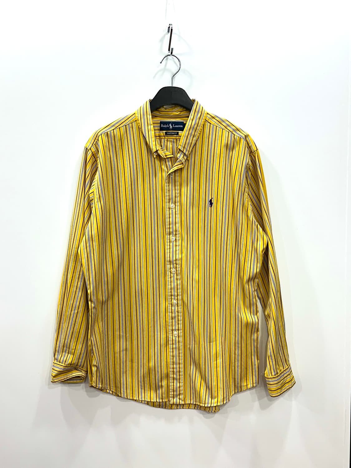 폴로 랄프로렌 옐로우 스트라이프 셔츠 커스텀핏 상품이미지5