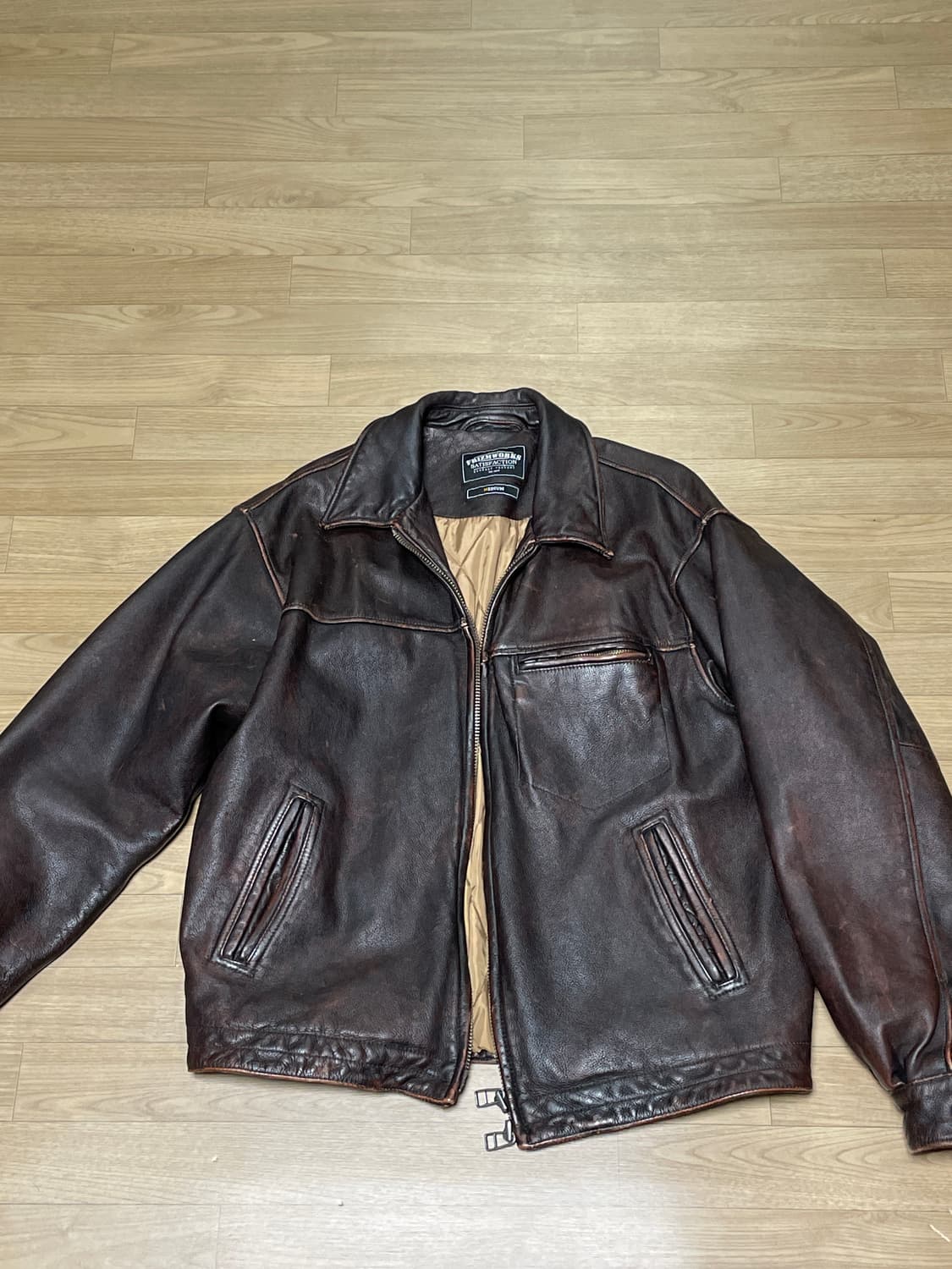 FrizmWORKS DESTROYED COWHIDE LEATHER JAC 상품이미지5