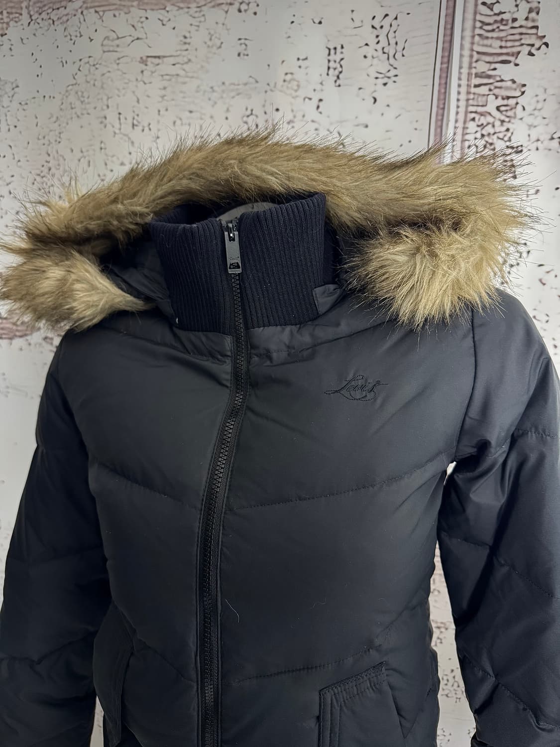 Black Cropped Puffer Jacket 상품이미지2