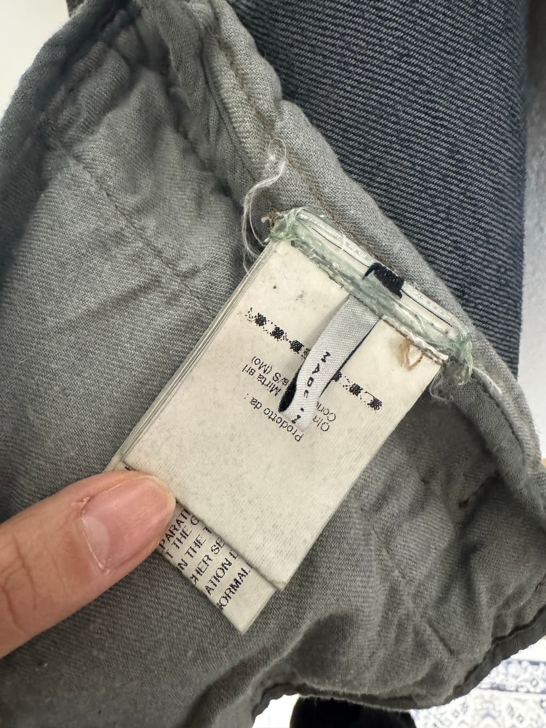 Rick Owens DRKSHDW 데님×레더 하이브리드 자켓 상품이미지5