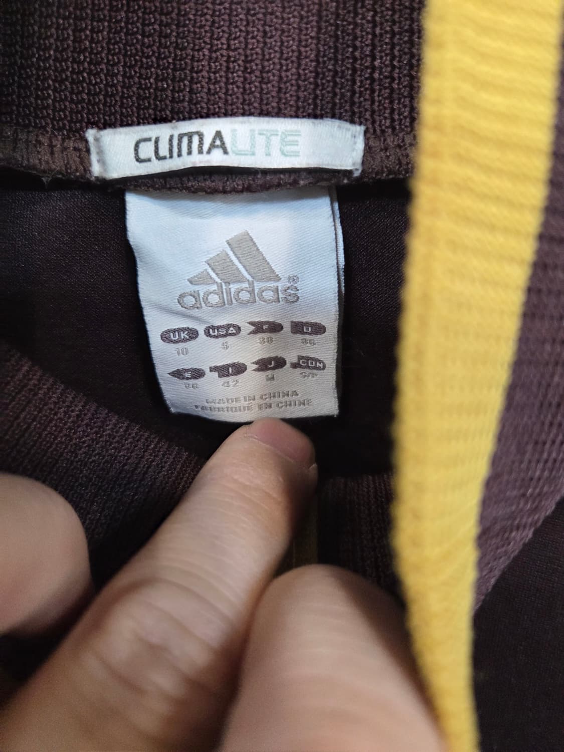 아디다스 올드스쿨 일본판 트랙탑 져지 브라운옐로우 m 상품이미지3