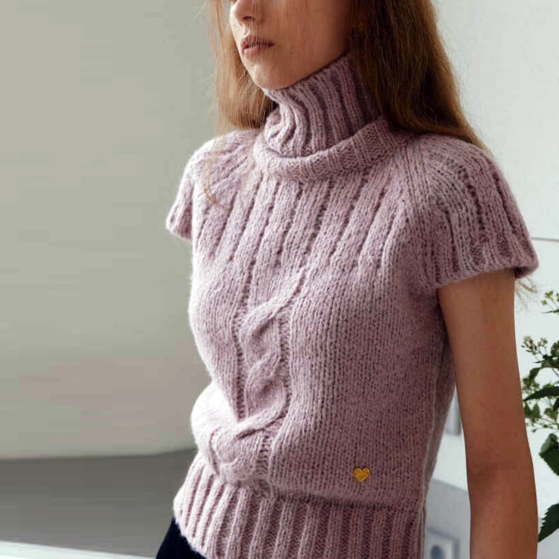 어랜(AARAN) 트위스트 터틀넥 니트 55-66 새상품 상품이미지2