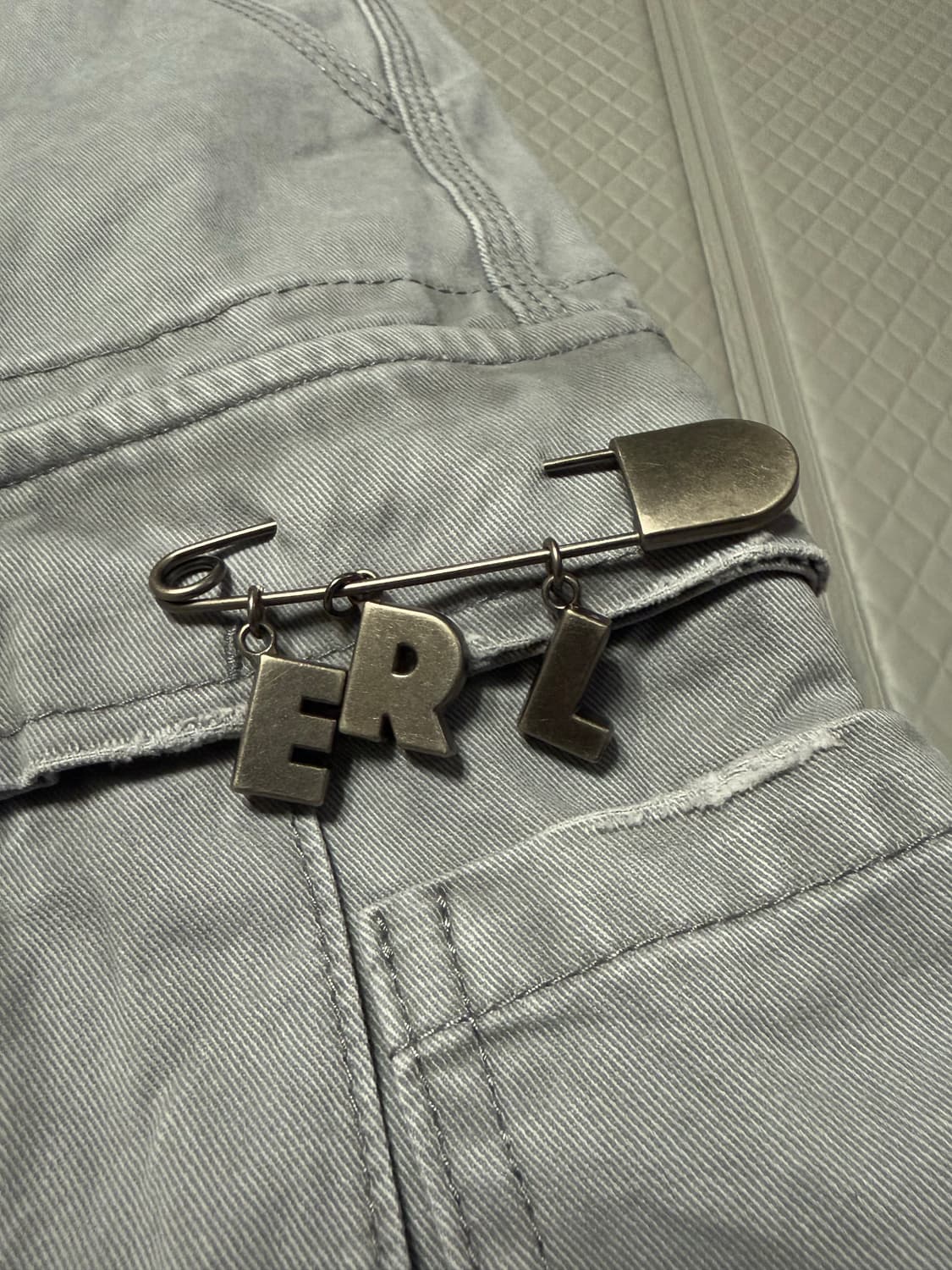 (M) ERL 아메리칸 클래식 카고 팬츠 워시드 블랙 상품이미지3