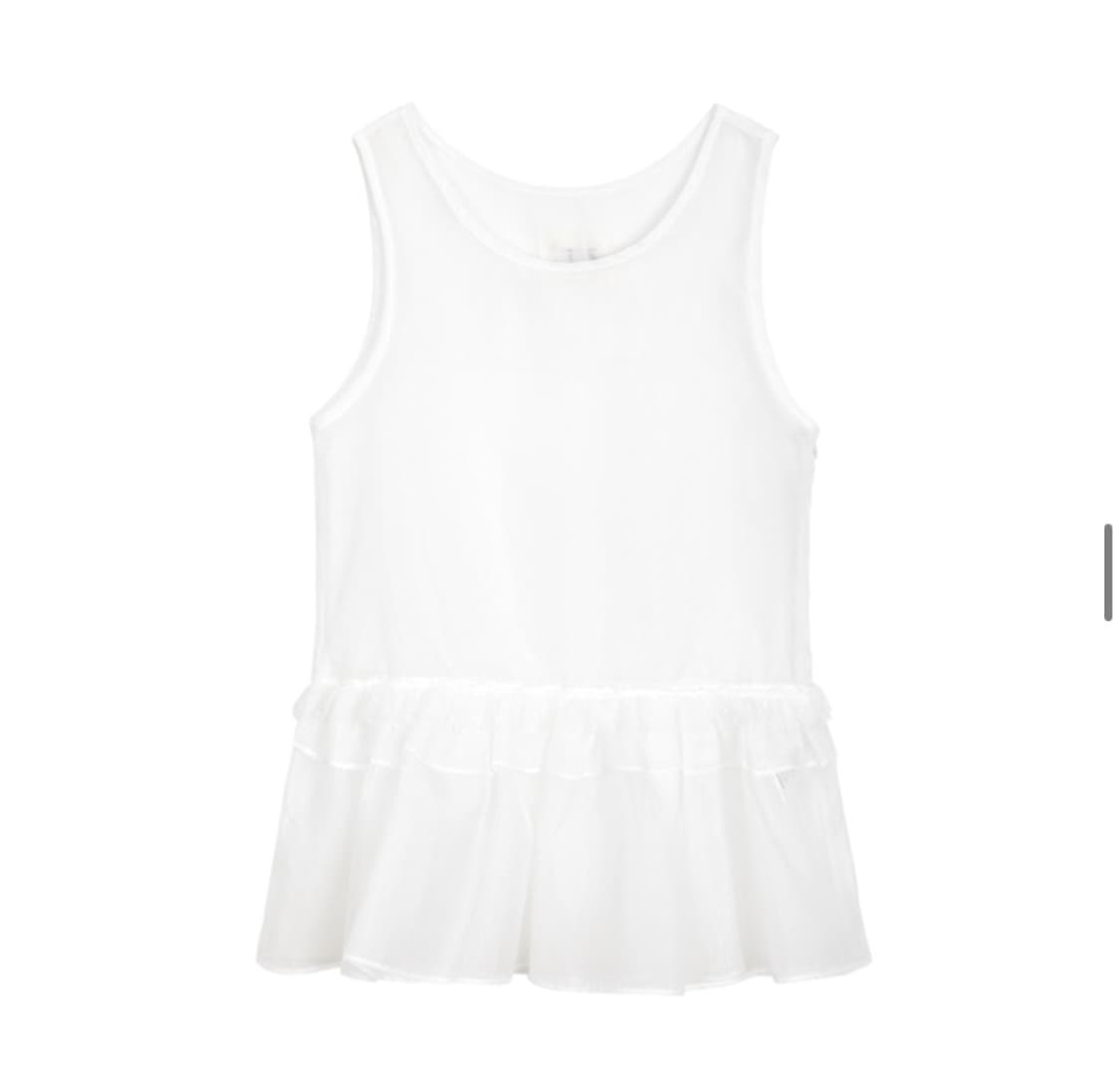오헤시오 frill lace layered sleeveless top 상품이미지4