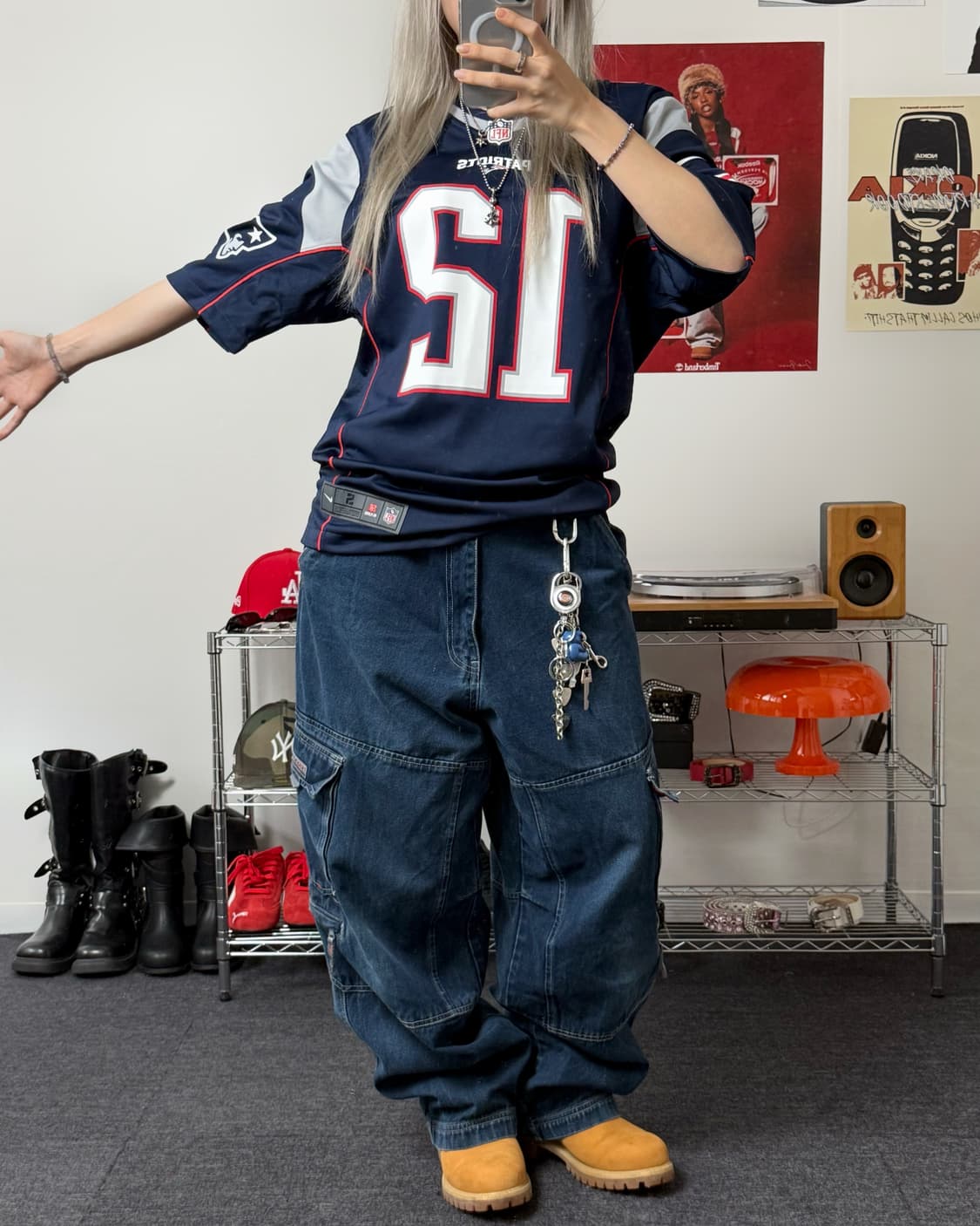 나이키 00s NFL 풋볼 져지 네이비 상품이미지4