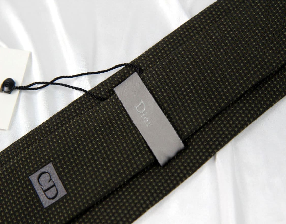 디올 8.3cm 미사용 신형 카키 남자 명품 넥타이 상품이미지3