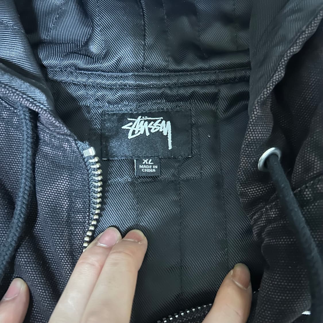 스투시 캔버스 인슐레이티드 워크 자켓 블랙 상품이미지3