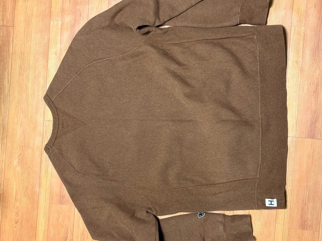 헤리티지플로스 코튼 맨투맨 브라운 라지 상품이미지2