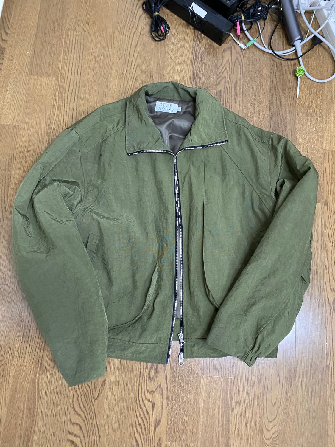 딥하우스 골져스 하이넥 자켓 카키 L 상품이미지2