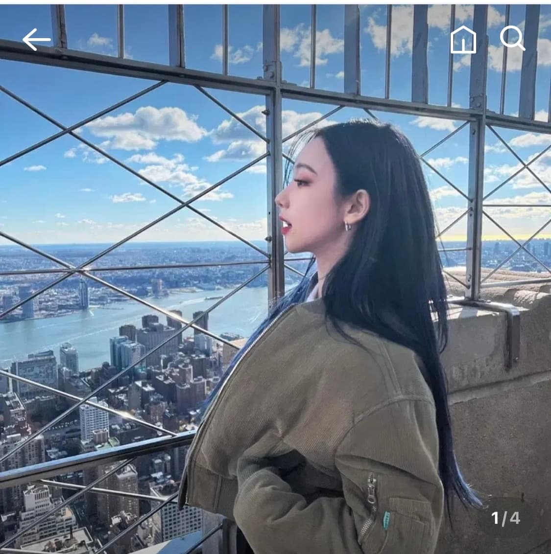 인스턴트펑크 코듀로이 ma1 점퍼 네이비 상품이미지1