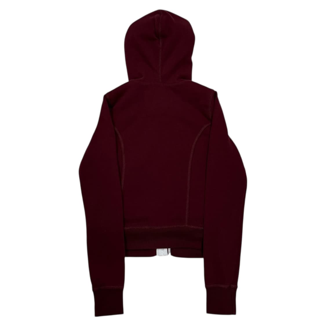 아베크롬비 빈티지 쉐르파 버건디 딱붙핏 단추 후드집업 Y2K 자켓 S 상품이미지3