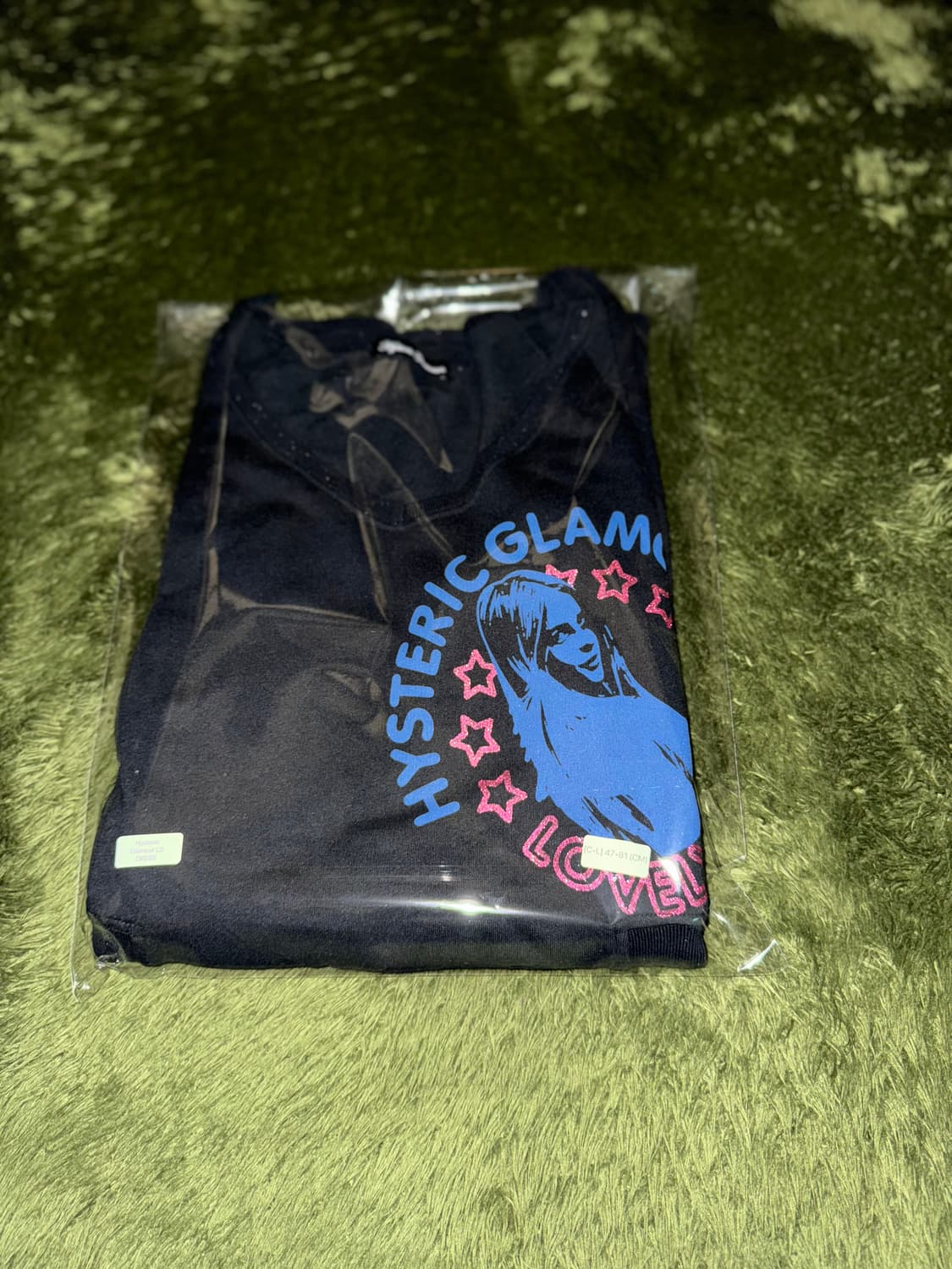 00s 히스테릭 글래머 글리터 로고 롱슬리브 원피스 블랙 상품이미지10