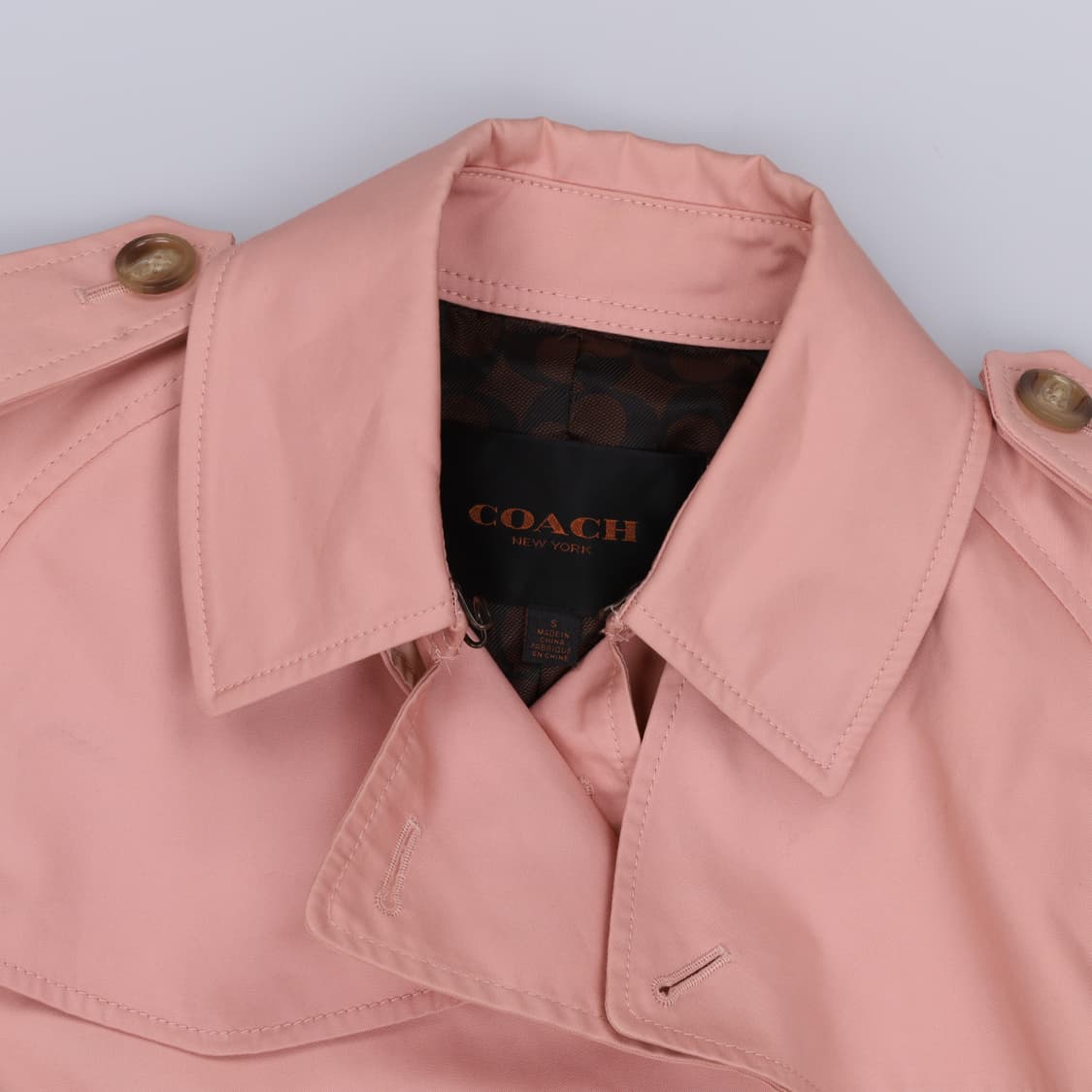 S 코치 여성 숏 트렌치자켓 0407H1 상품이미지3