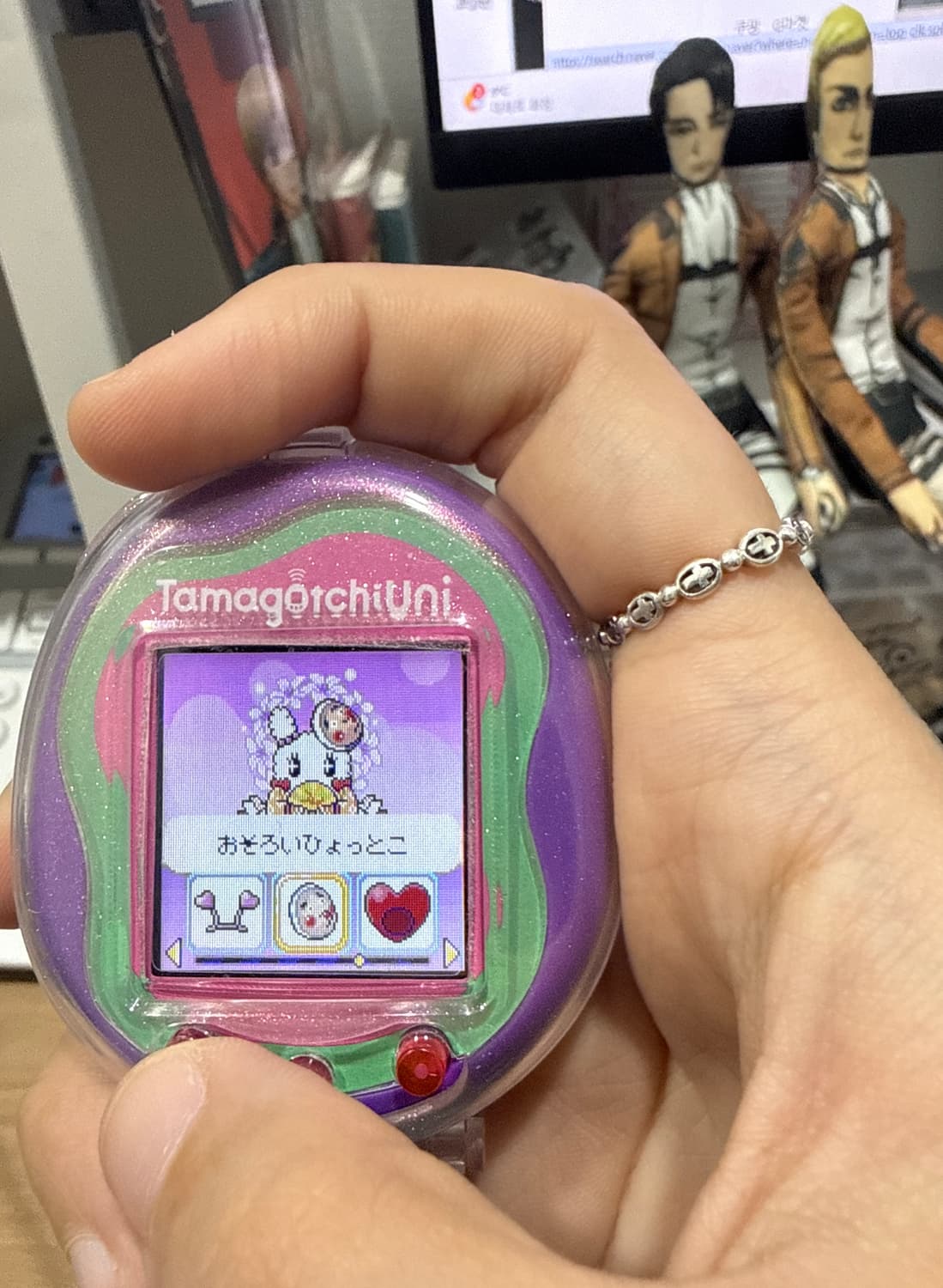 다마고치 유니 퍼플 (오빤쮸티켓 포함 타마티켓 전시리즈 저장됨) 상품이미지2