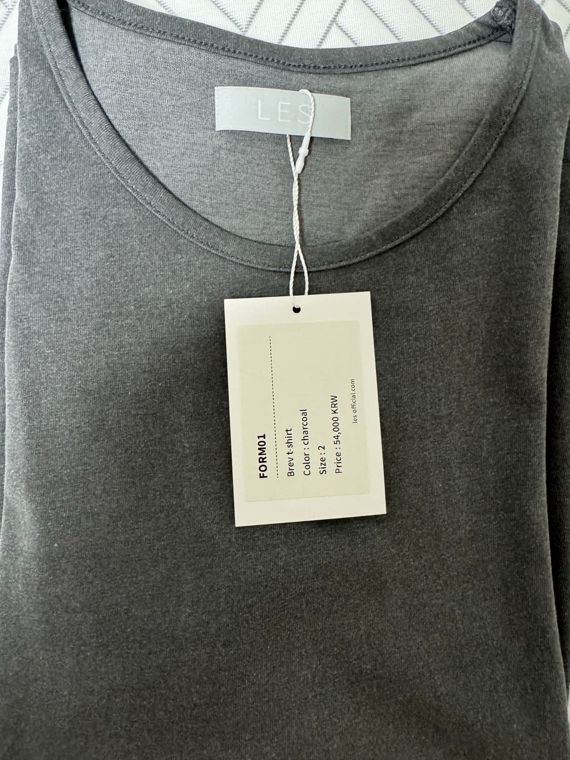 2) les brev t-shirt charcoal 상품이미지1