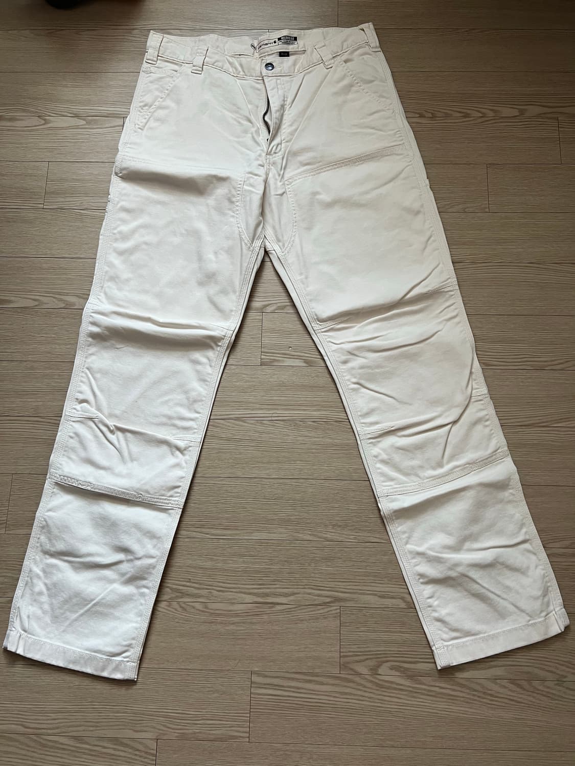 칼하트 릴렉스핏 더블니 아이보리 팬츠 36x34 상품이미지1