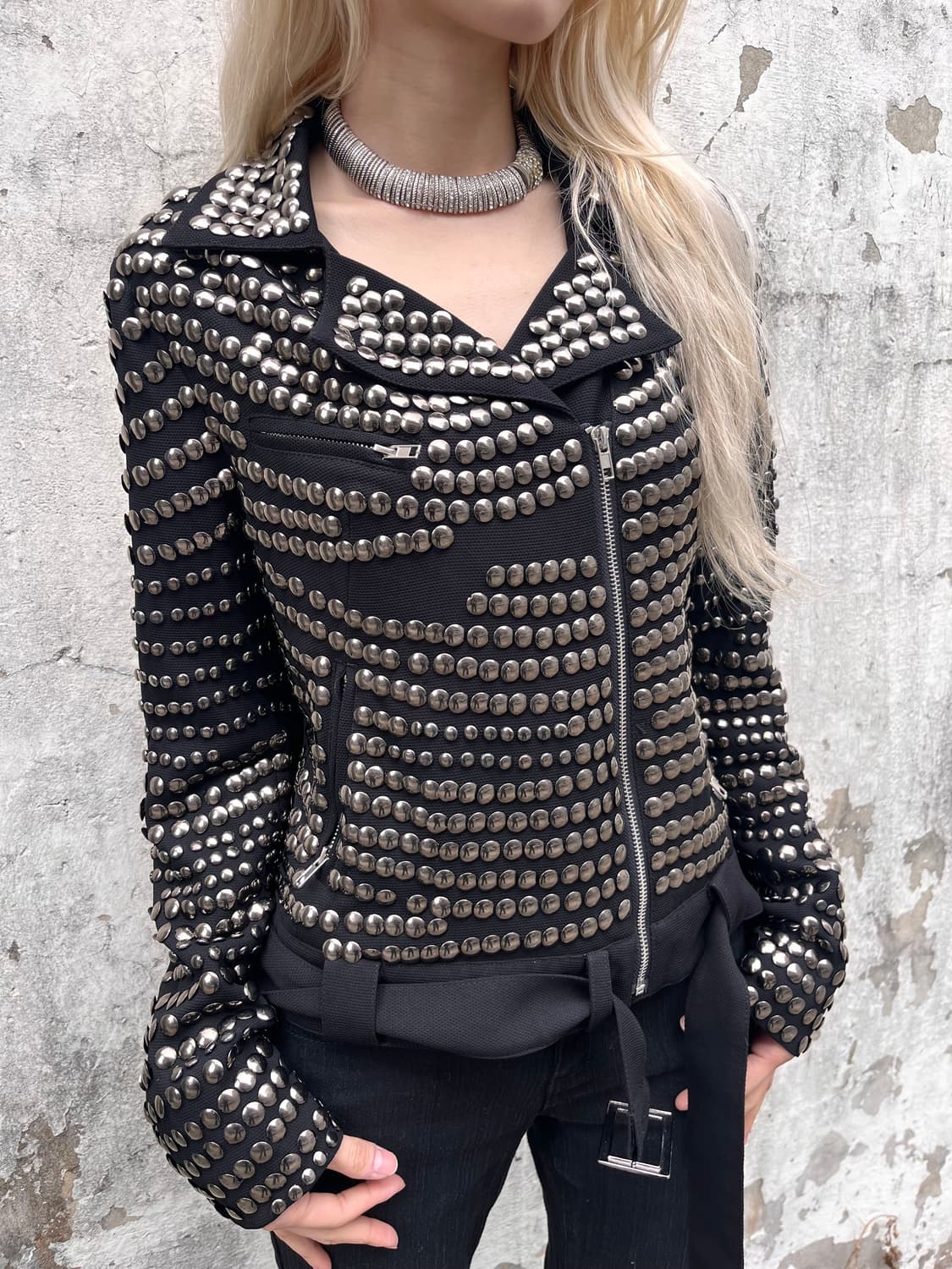 JS. Newyork 락시크 스터드 라이더 자켓 상품이미지2