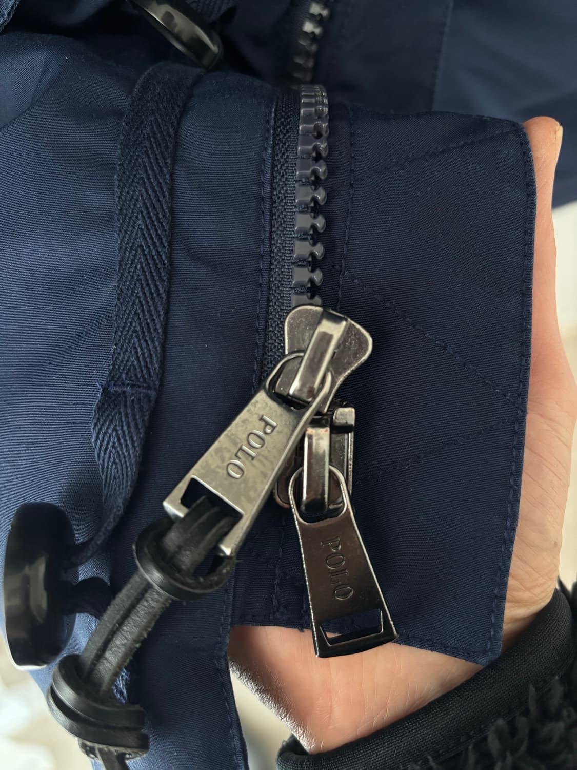 폴로 파카M 네이비색상 (착샷 유) 상품이미지5