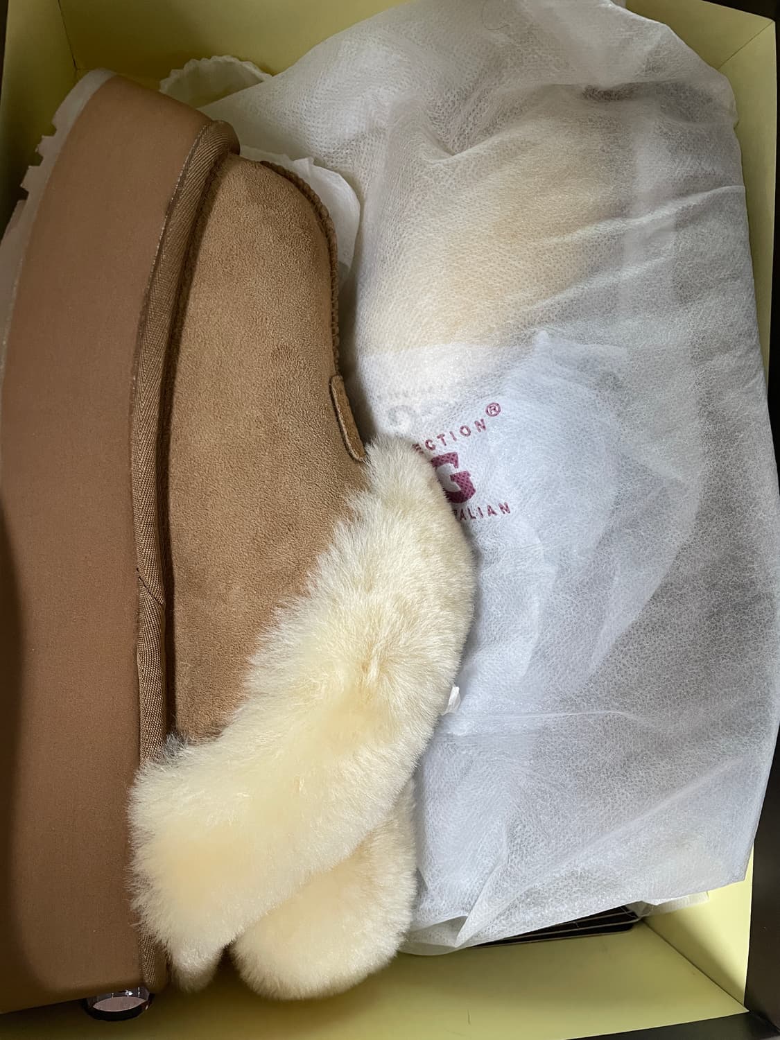 UGG 코케트 플랫폼 슬리퍼 체스넛 37 상품이미지5