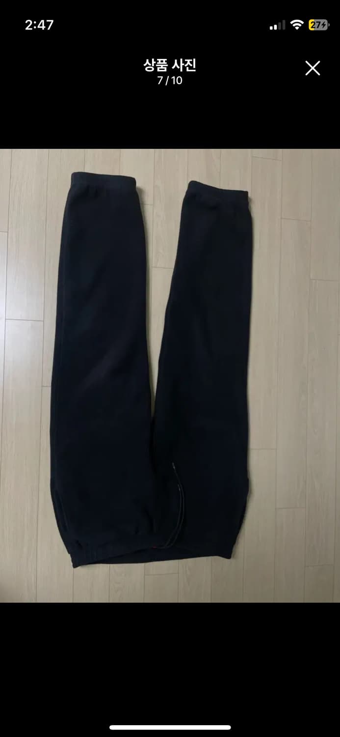 슈프림 폴라텍 팬츠 블랙 M 상품이미지7