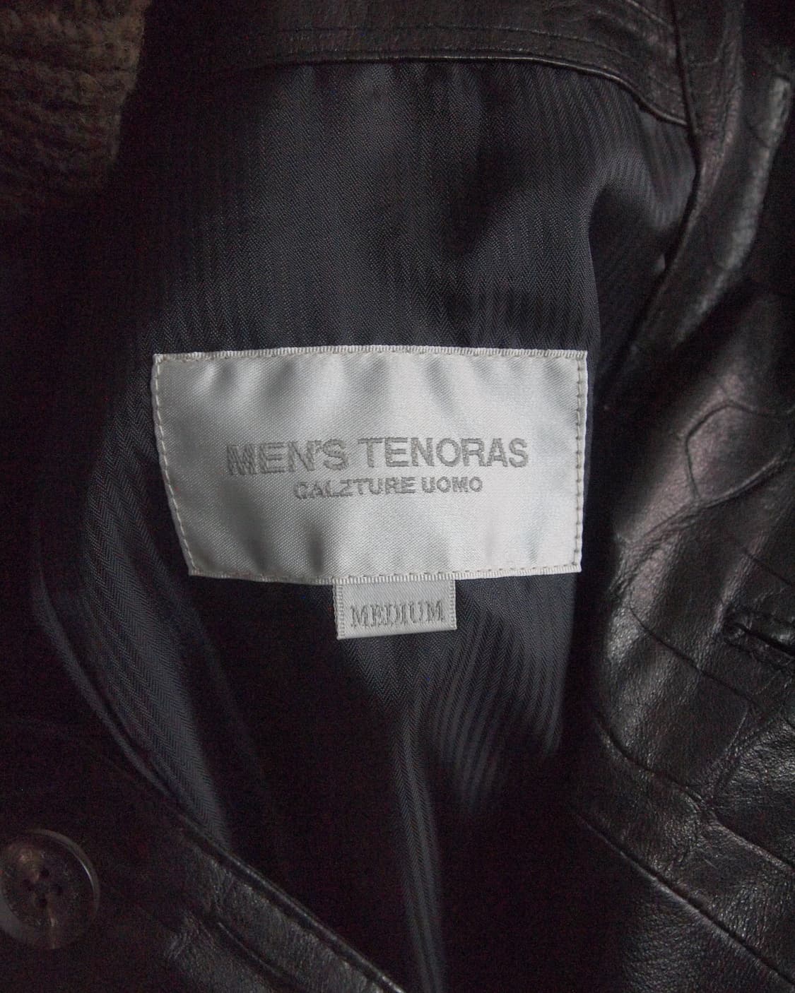 90’s men’s tenoras 크로코 레더 블레이져 상품이미지7