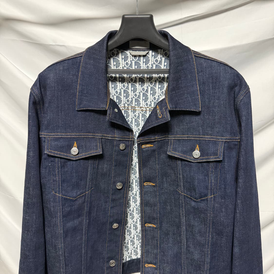 [S+급/54] 디올 오블리크 데님 트러커 청자켓 상품이미지3