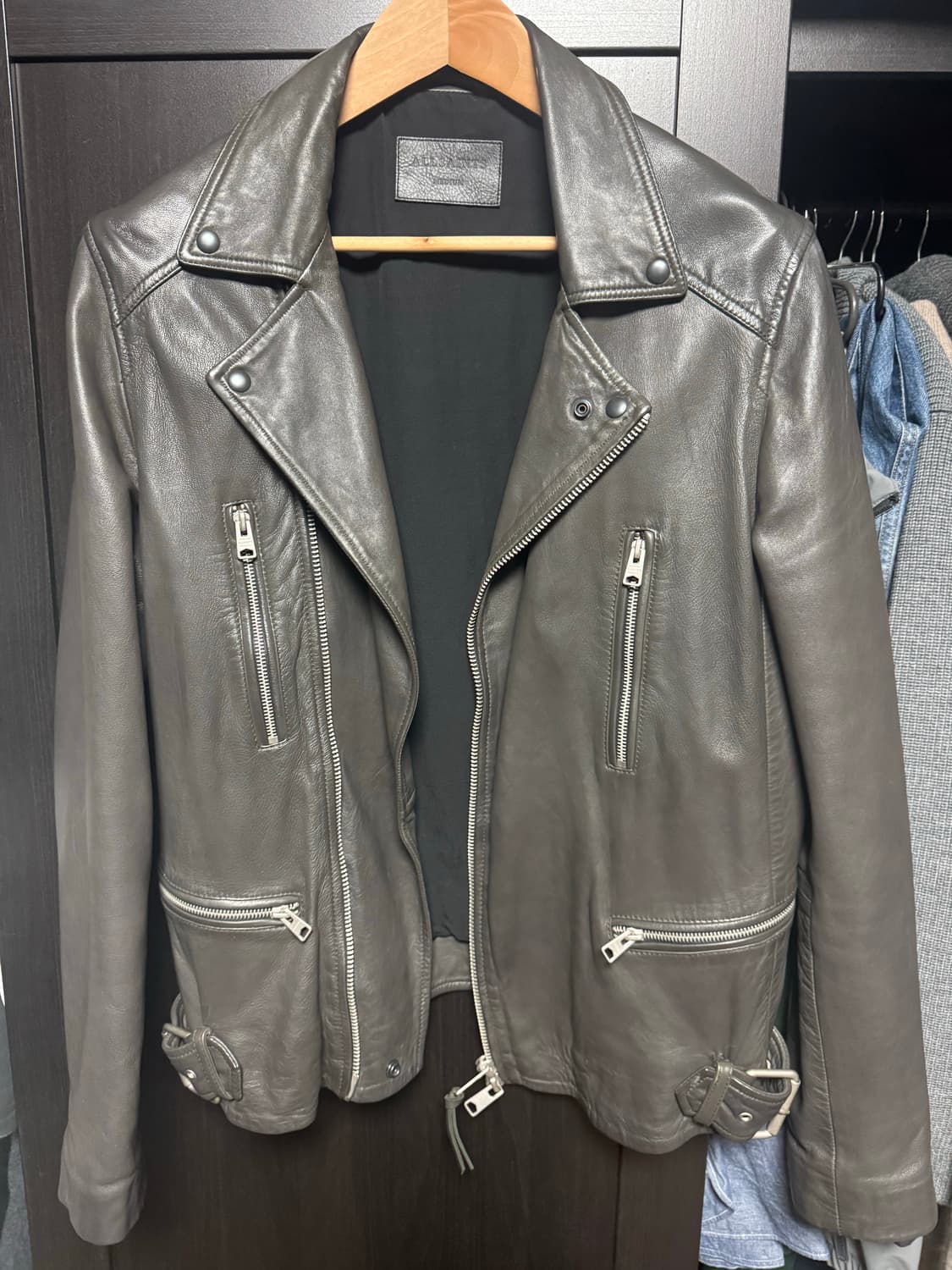 올세인츠 / 가죽자켓/ 다리오 바이커 /m 상품이미지1