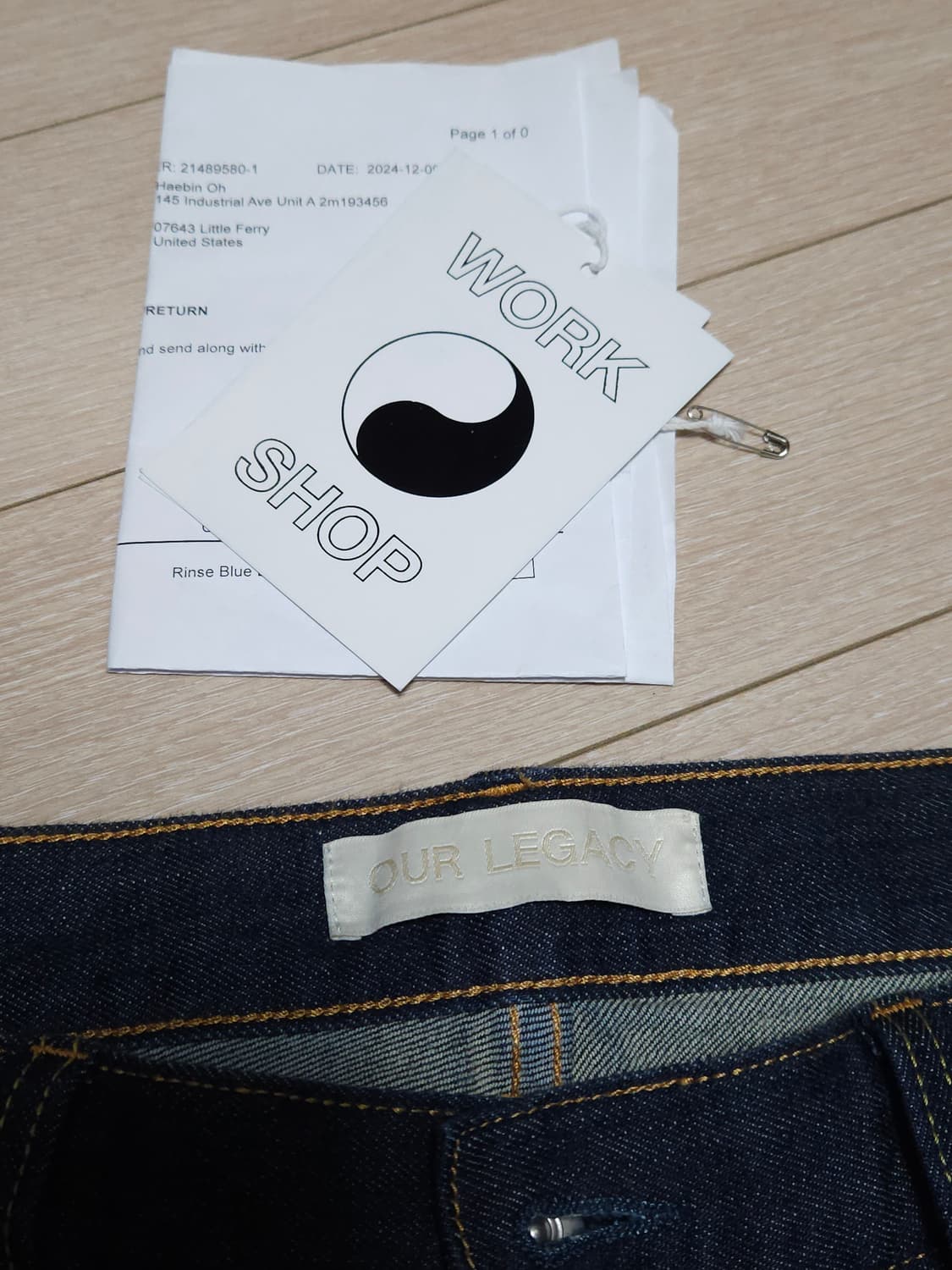 (34) 아워레가시 스투시 워크컷 셀비지 데님 팬츠 상품이미지8