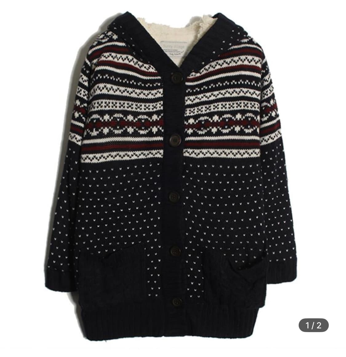 양털안감 가디건 상품이미지1