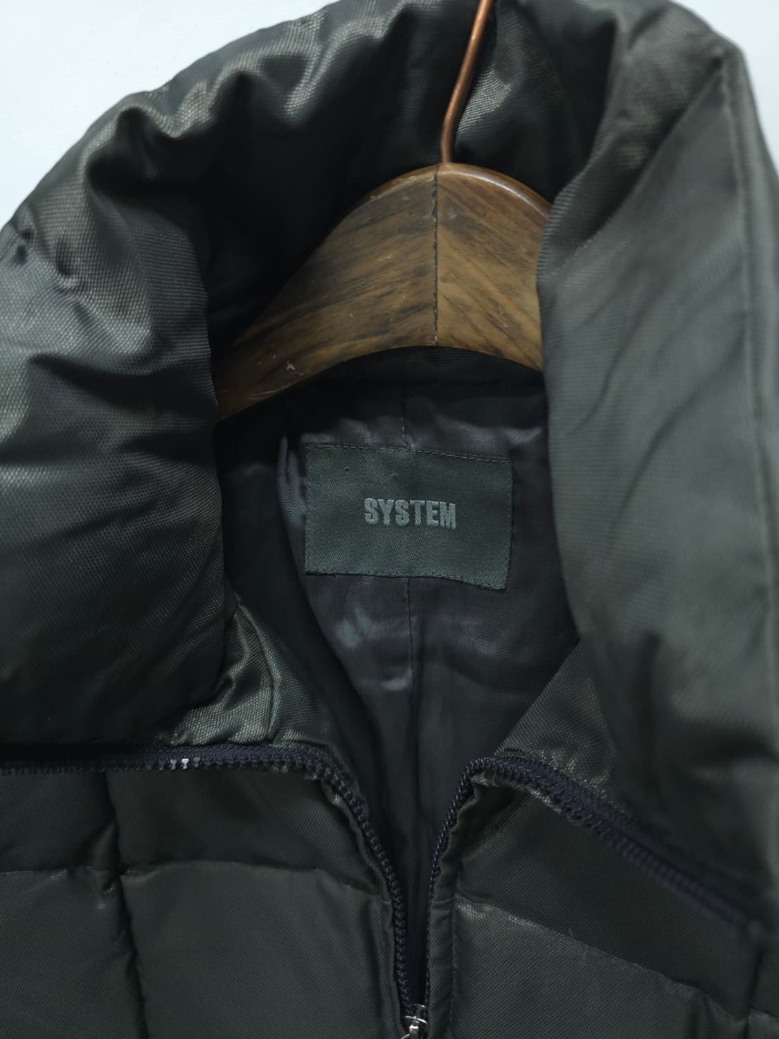 SYSTEM(시스템) 카키 퀼팅 패딩 여성 패딩점퍼 상품이미지5