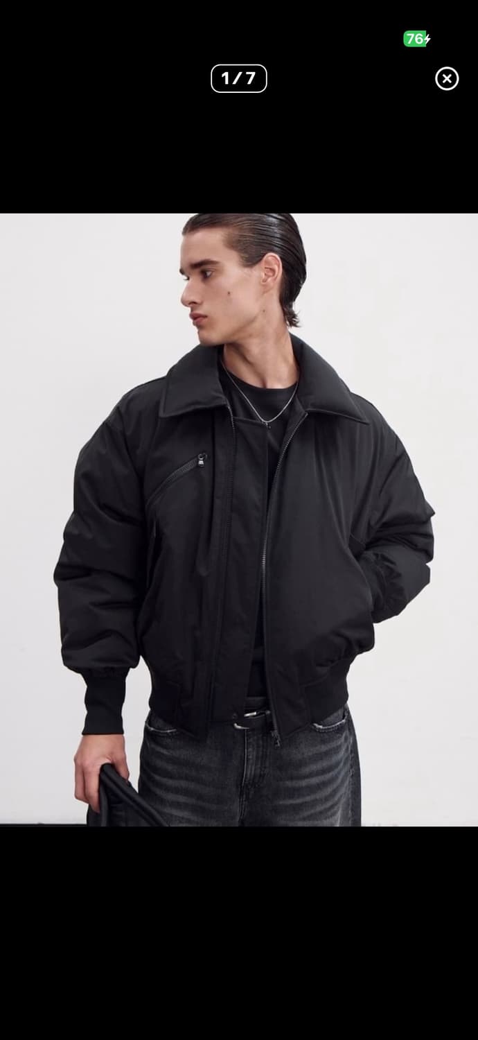 렉토 포코노 퀼티드 다운 숏패딩 자켓 블랙 M 상품이미지1