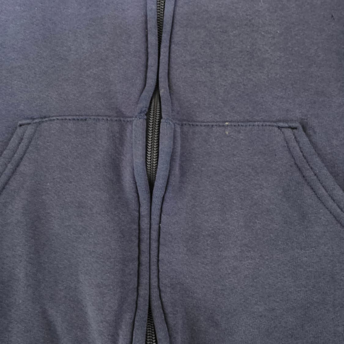 [XXL] 90s USA 빈티지 러셀 애슬레틱 후드집업 네이비 쿨페이드 상품이미지3