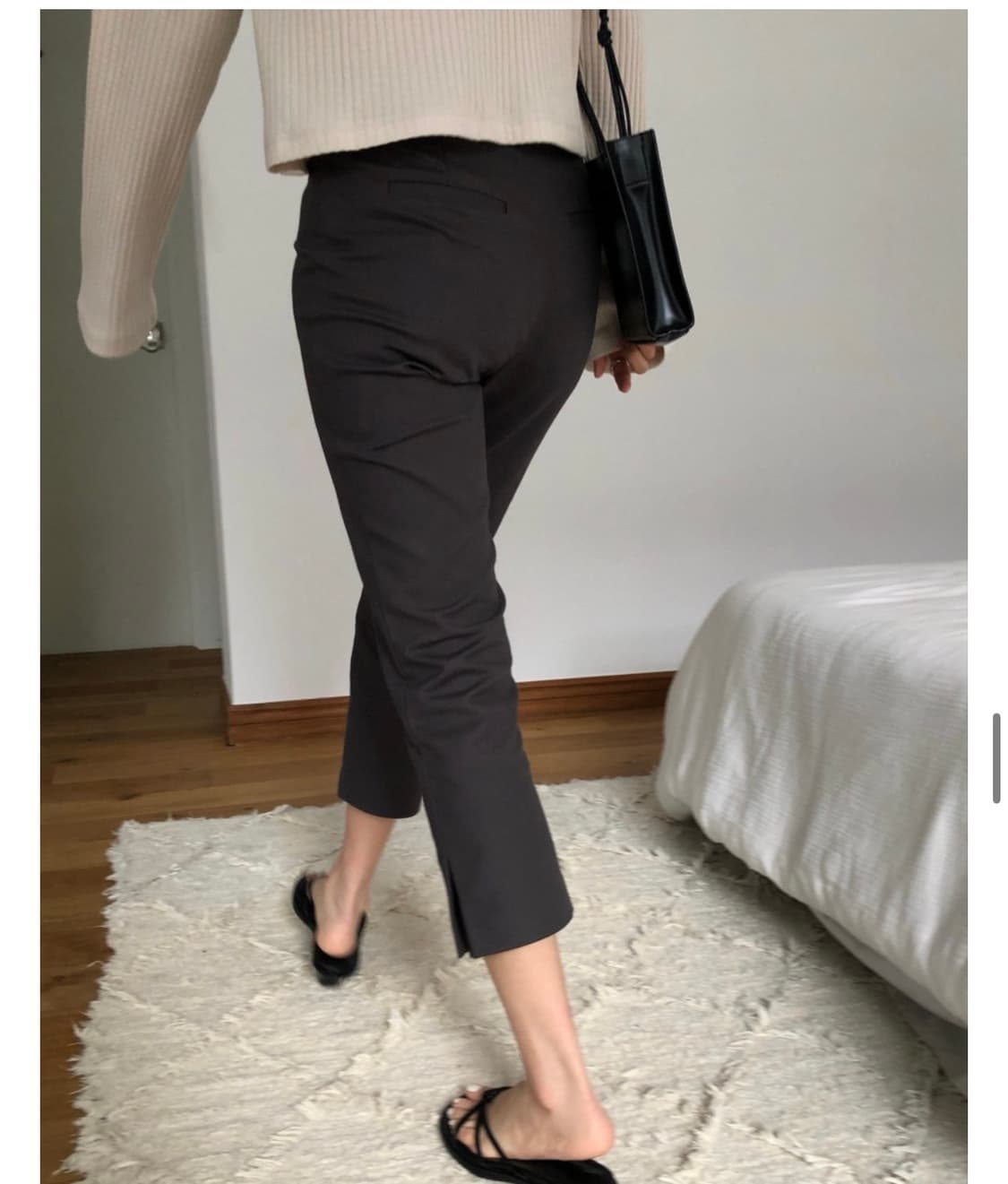 파운더스 카프리 팬츠 블랙 m사이즈 상품이미지4