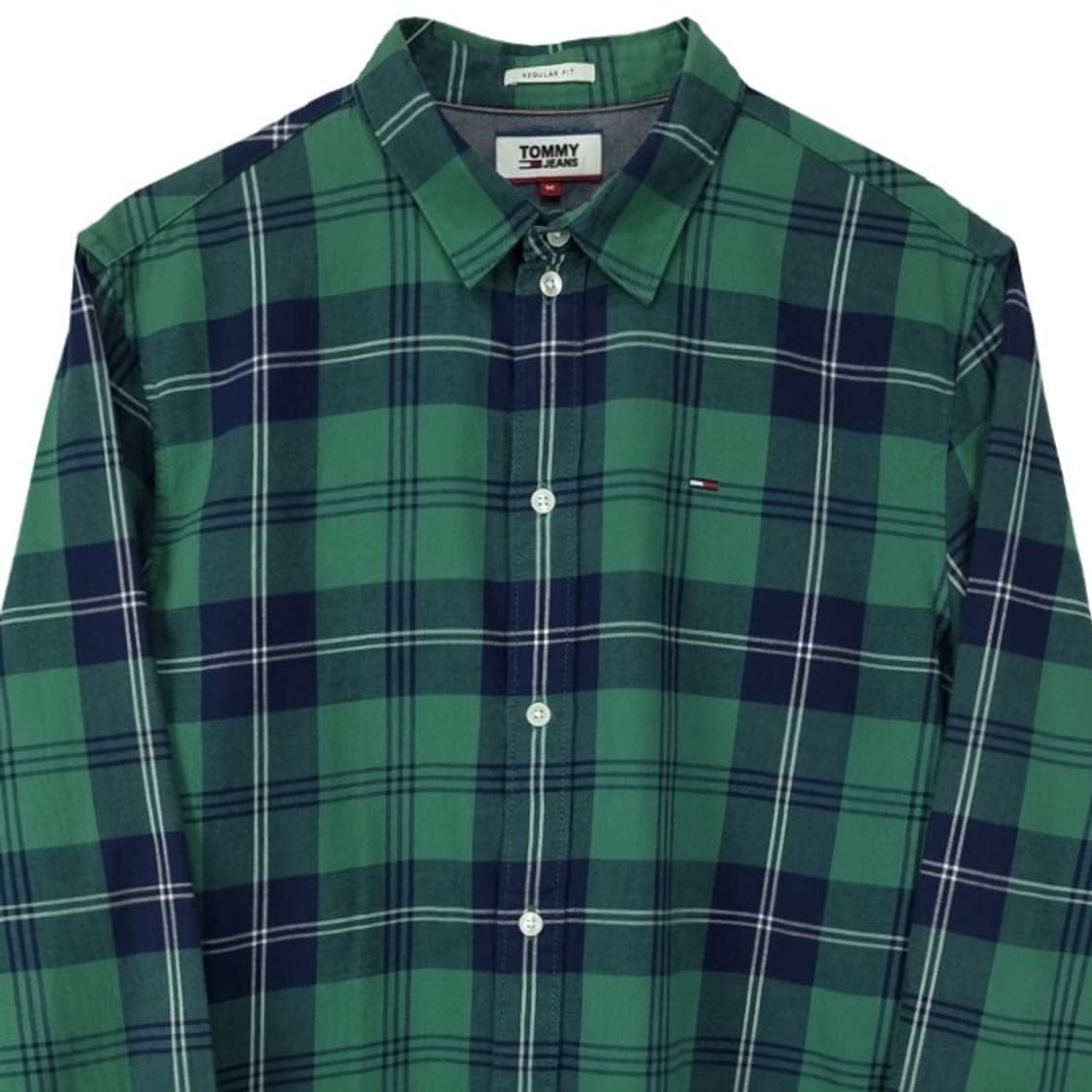 [타미힐피거] 로고 자수 빈티지 체크 셔츠 M19342 상품이미지4