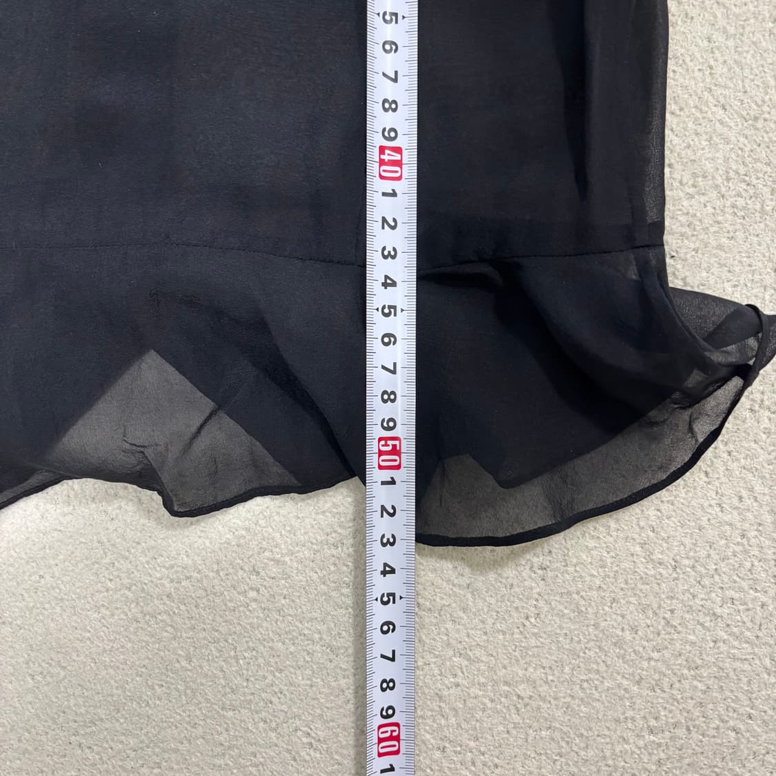 (실측 참고) DKNY 시스루 타이 블라우스 1205 상품이미지9