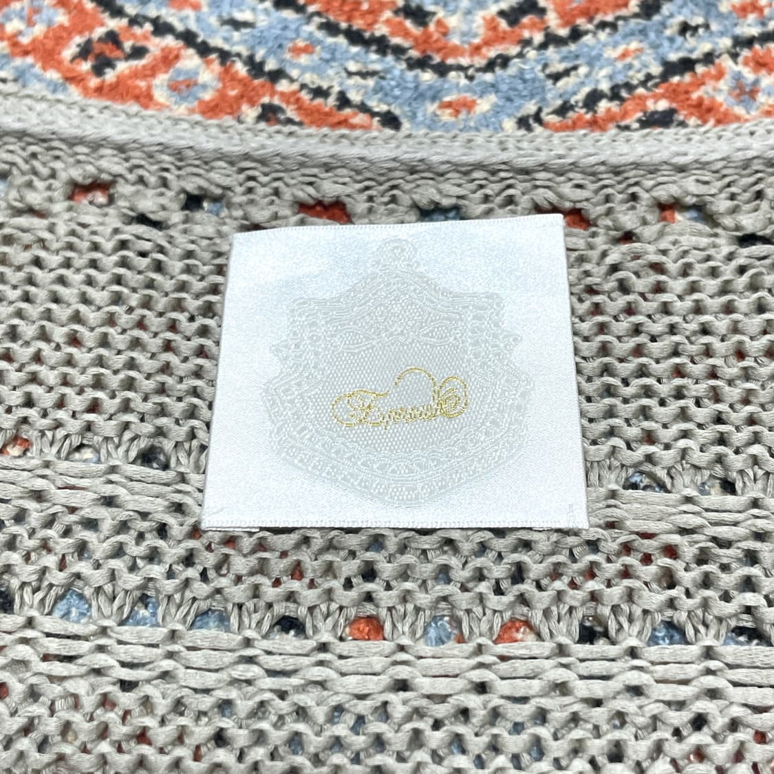 일본빈티지 베이지 시스루 가디건 여성S 상품이미지6