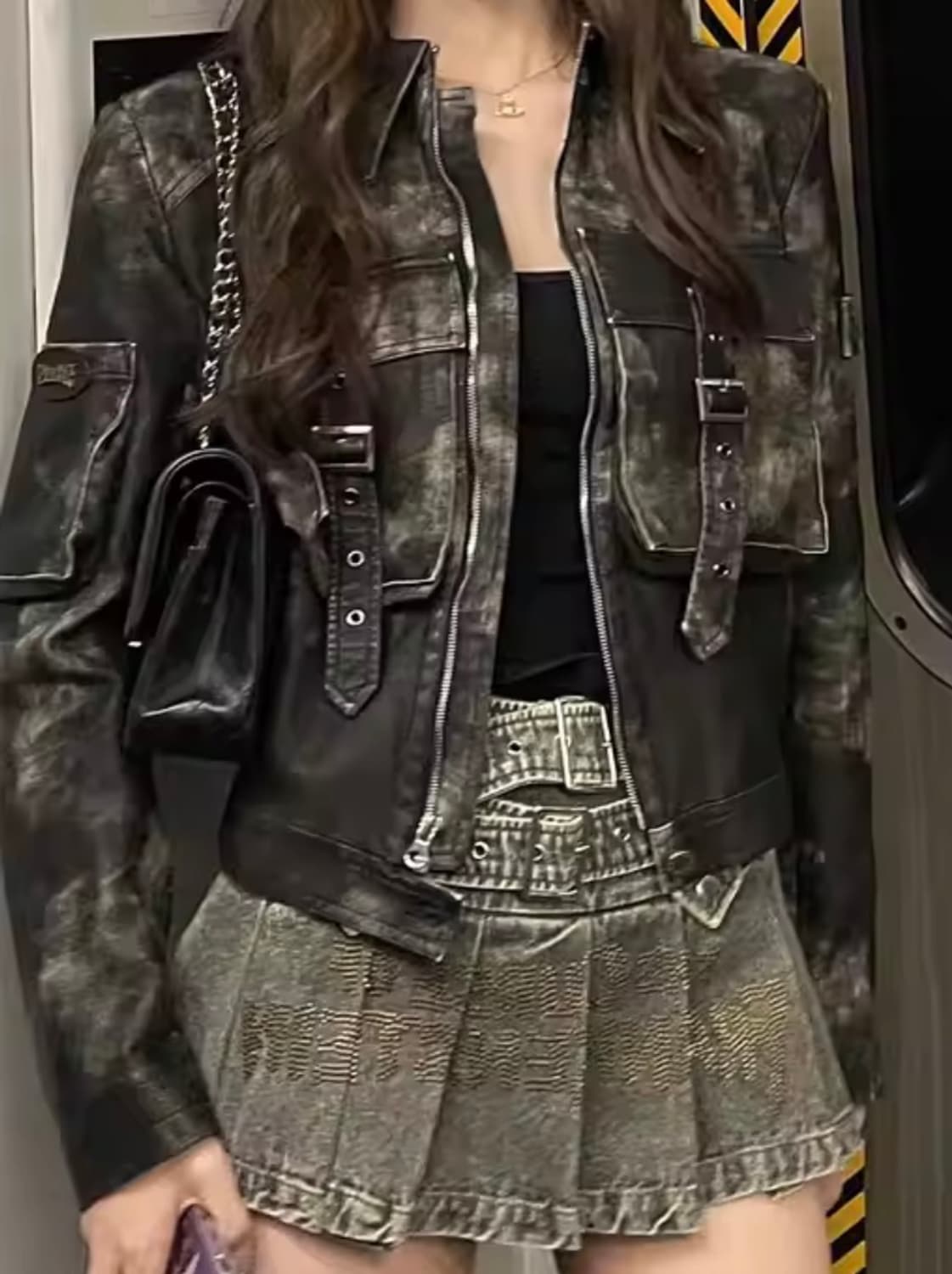 빈티지 가죽 자켓 상품이미지1