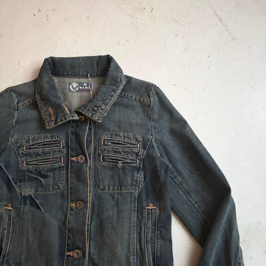 블루블루 Blue Blue 재팬 빈티지 데님자켓 S 상품이미지2