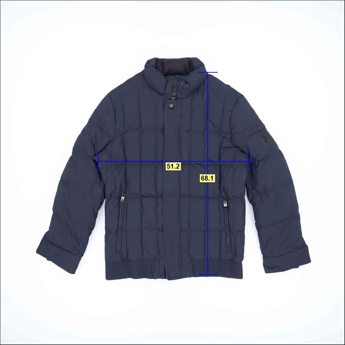 [100] 브루노바피 사각퀄팅 구스다운 패딩점퍼 1229H1 상품이미지8