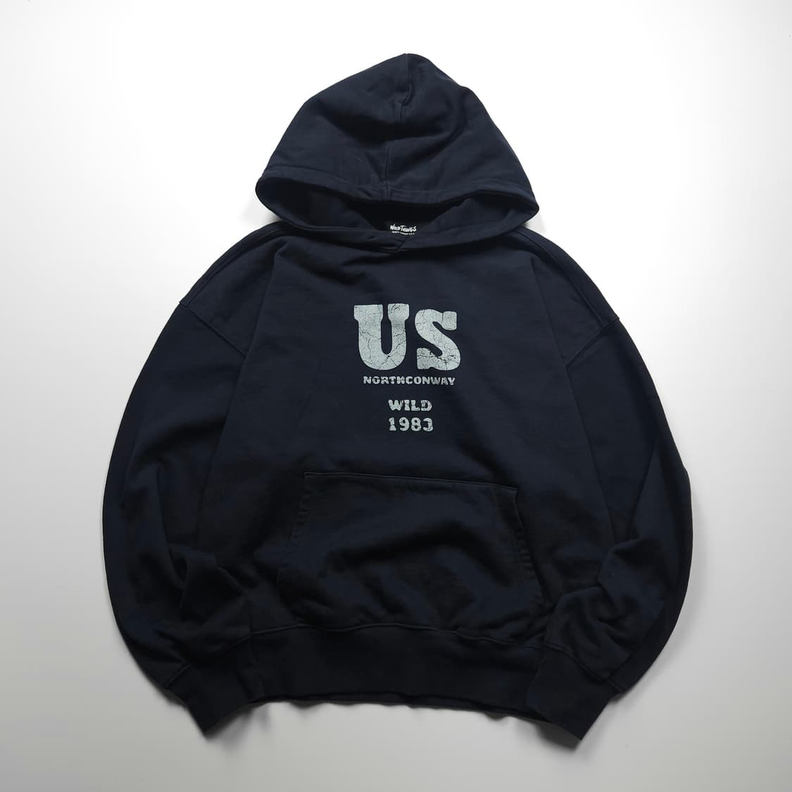 와일드띵스 USA 빅로고 헤비 웨이트 후드 티셔츠 (L) 상품이미지1