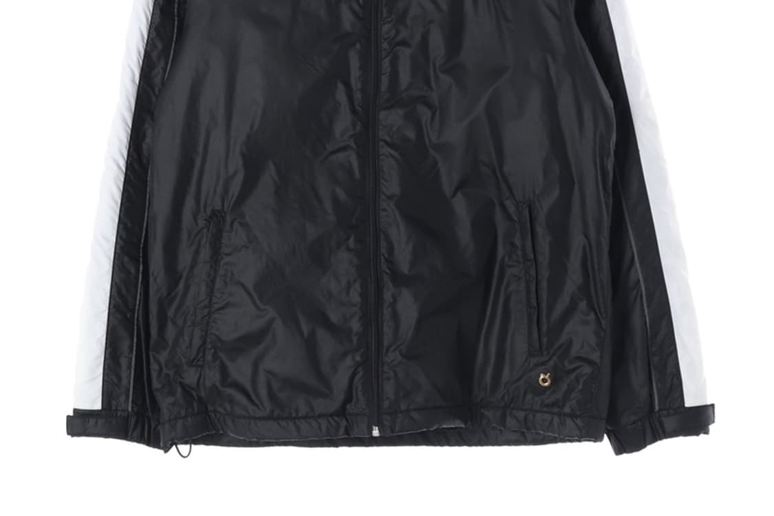 PUMA 빈티지 화이트 라인 솜 충전 웜업 자켓 L 상품이미지5