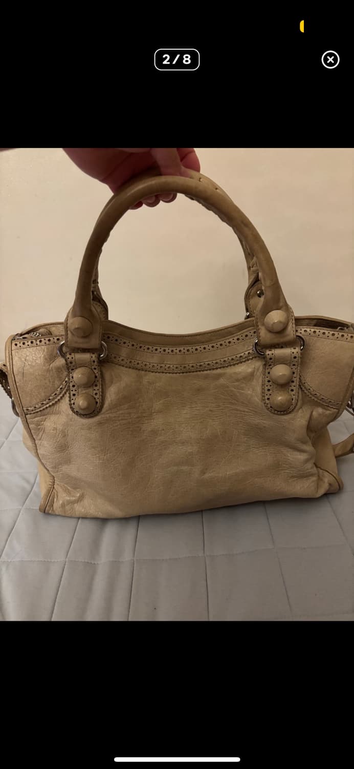 발렌시아가 모터백 시티백 베이지 상품이미지2