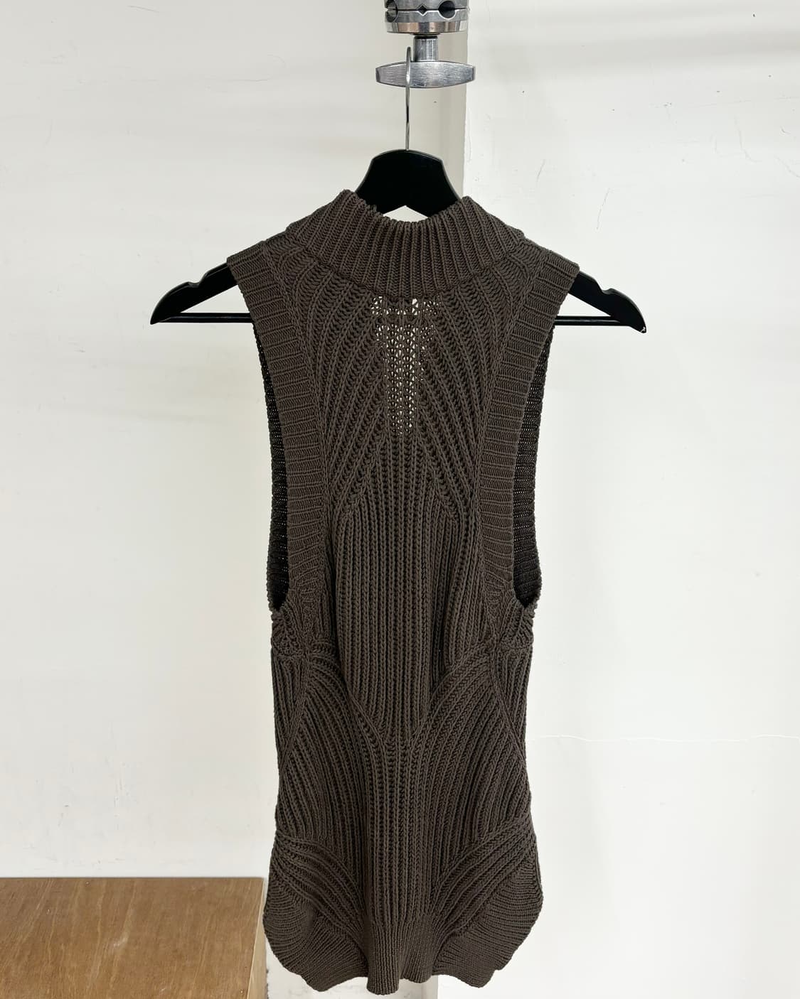 알렉산더 왕 카키 집업 울 블렌드 니트 조끼 상품이미지6